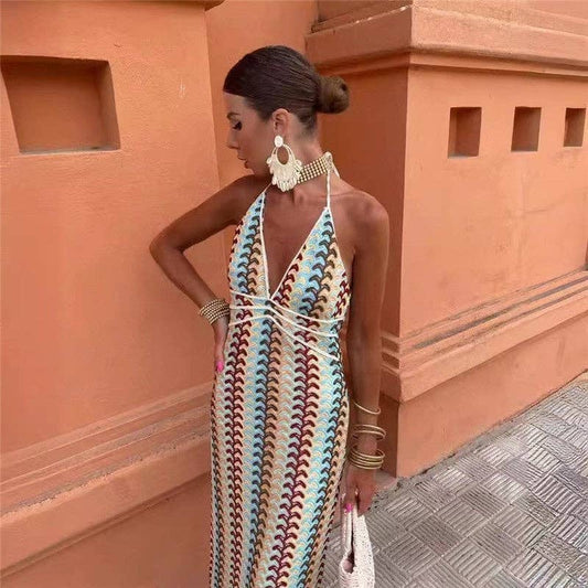 Boho strandkleed in zacht haakpatroon