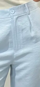 🩵 pastelblauw classy high-waist pantalon (ook in geel en roze)