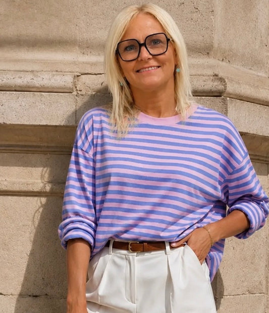 Oversized gestreepte shirt