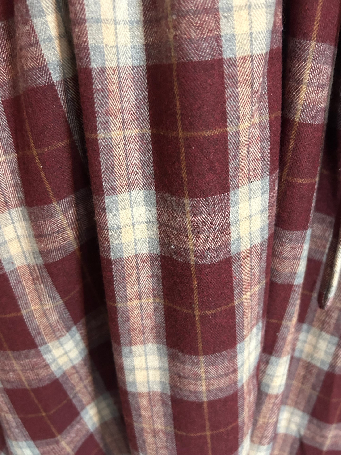 Bordeaux ruitjesjurk