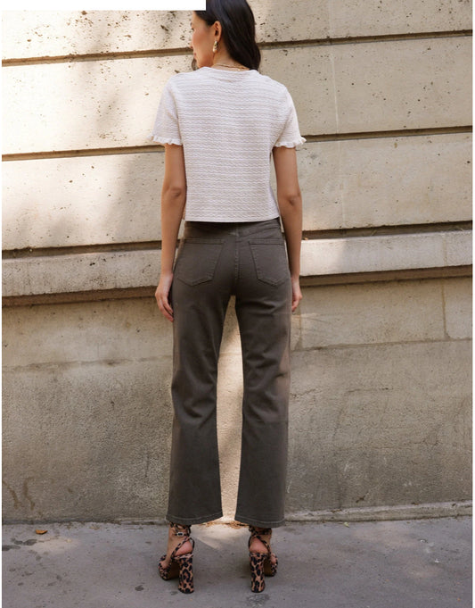 Orajie jeans -Solange- chocoladekleurige denim