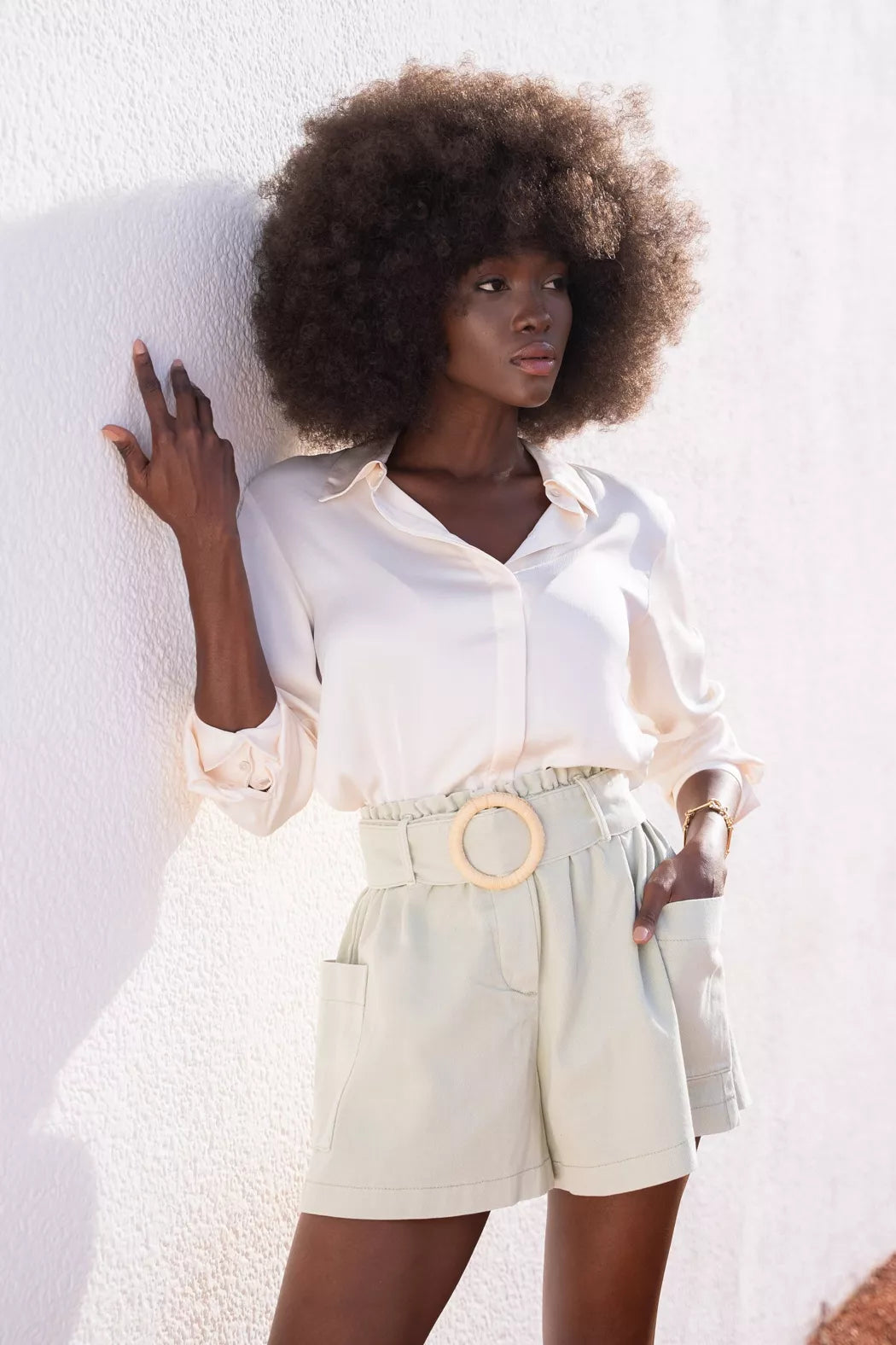 Oraije mintgroene short (ook in licht denim 🩵)
