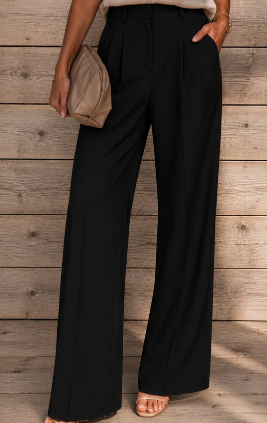 Zwarte Wide Leg Broek