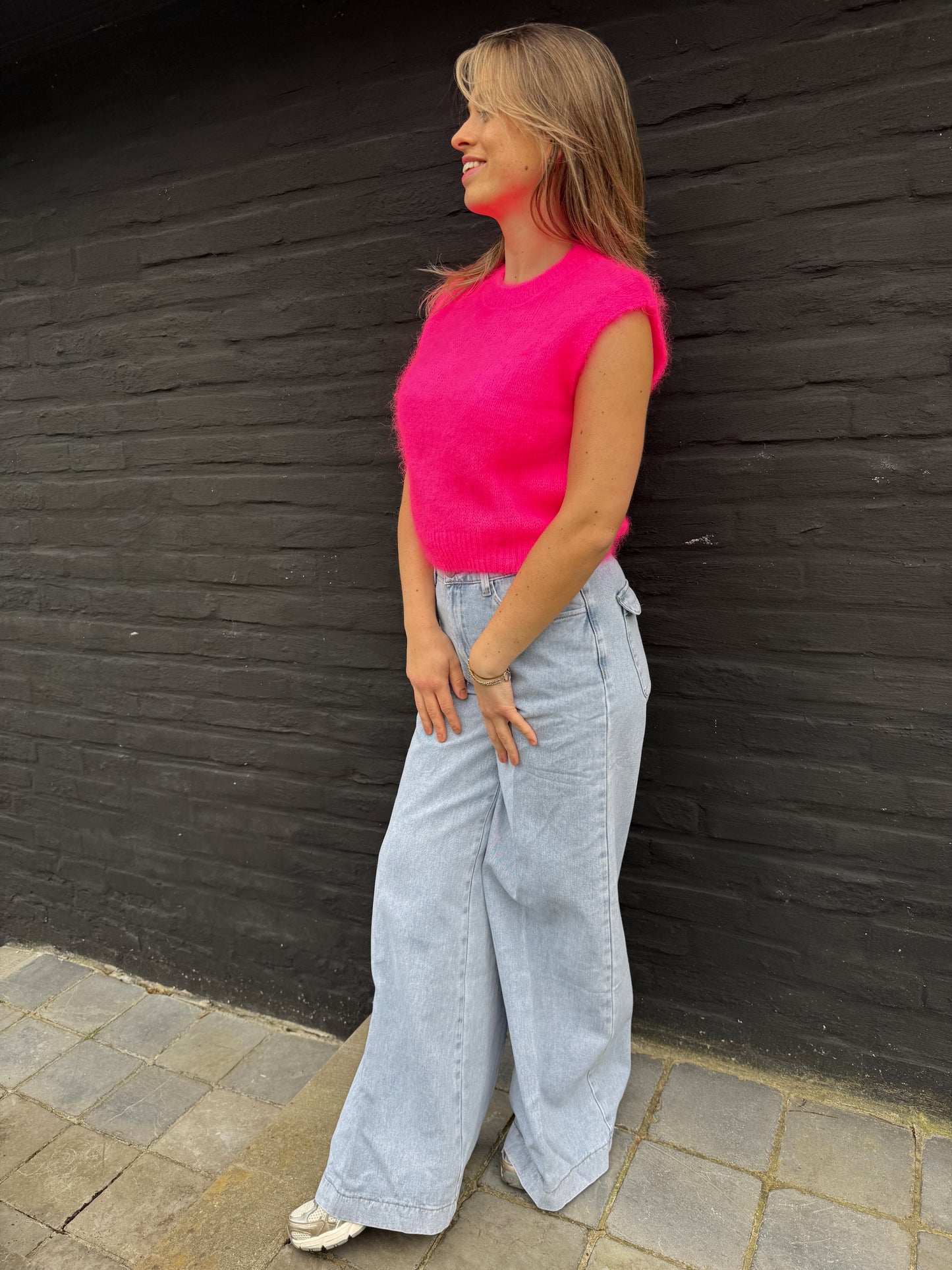 Laatste stuk! fuchsia debardeur L’Esstiel