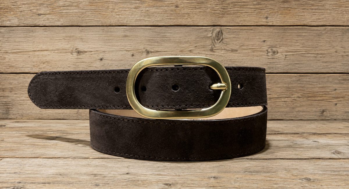 100% lederen riem bruin