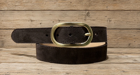 100% lederen riem bruin