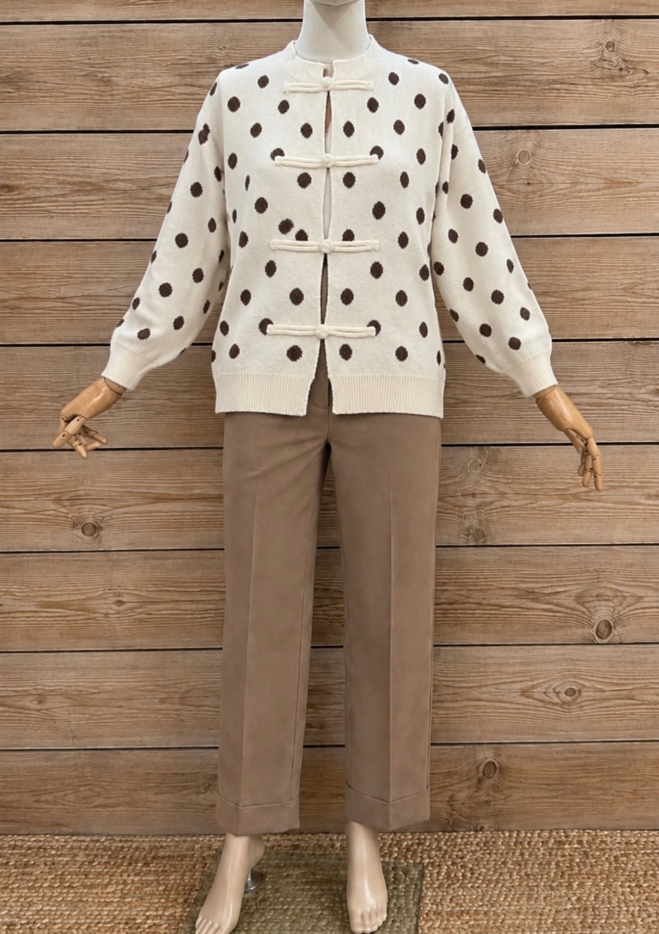 Polka dots cardigan