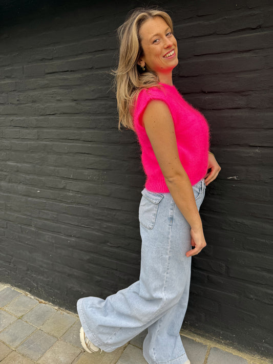 Laatste stuk! fuchsia debardeur L’Esstiel