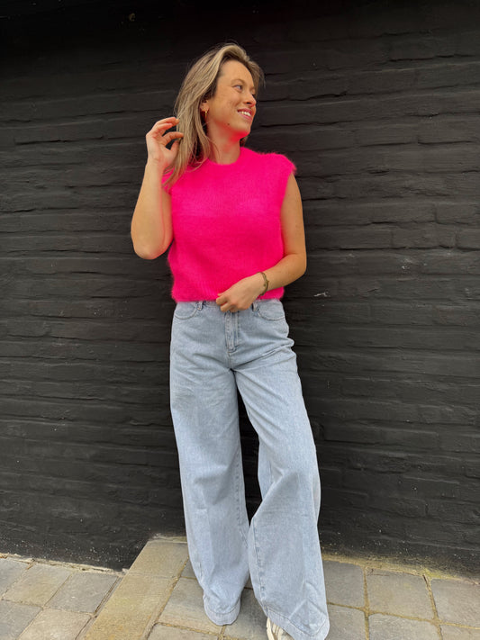 Laatste stuk! fuchsia debardeur L’Esstiel