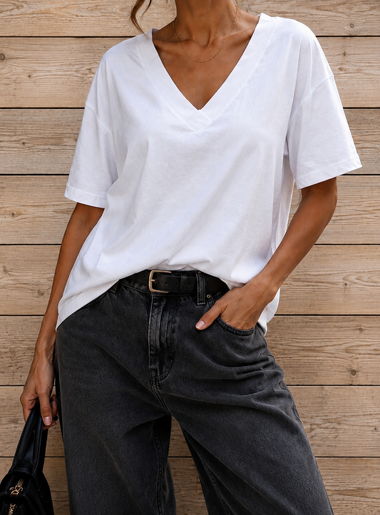 Zachte witte shirt