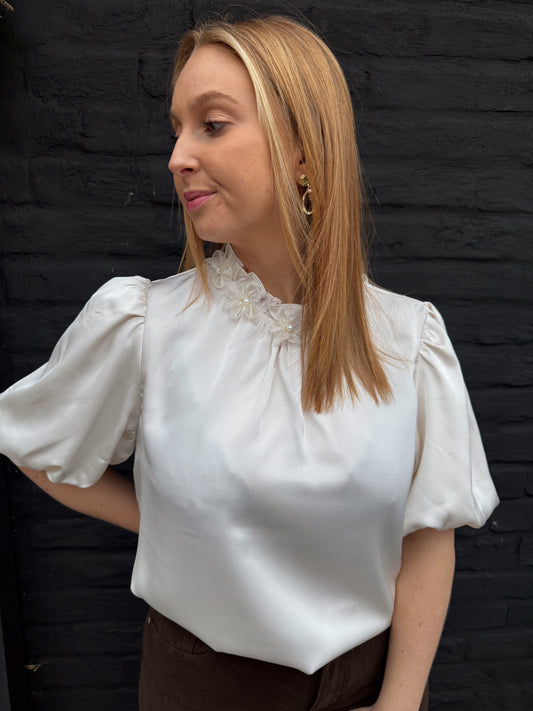 Elly White - zijden bloesje