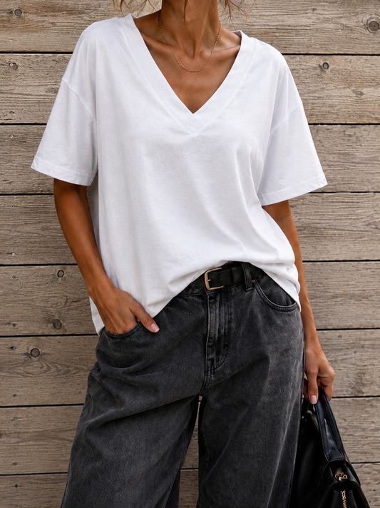 Zachte witte shirt