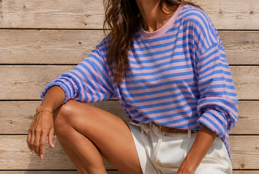 Oversized gestreepte shirt