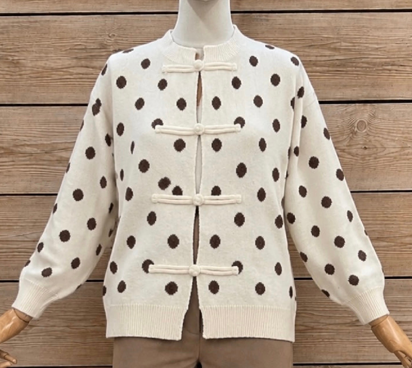 Polka dots cardigan
