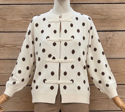 Polka dots cardigan