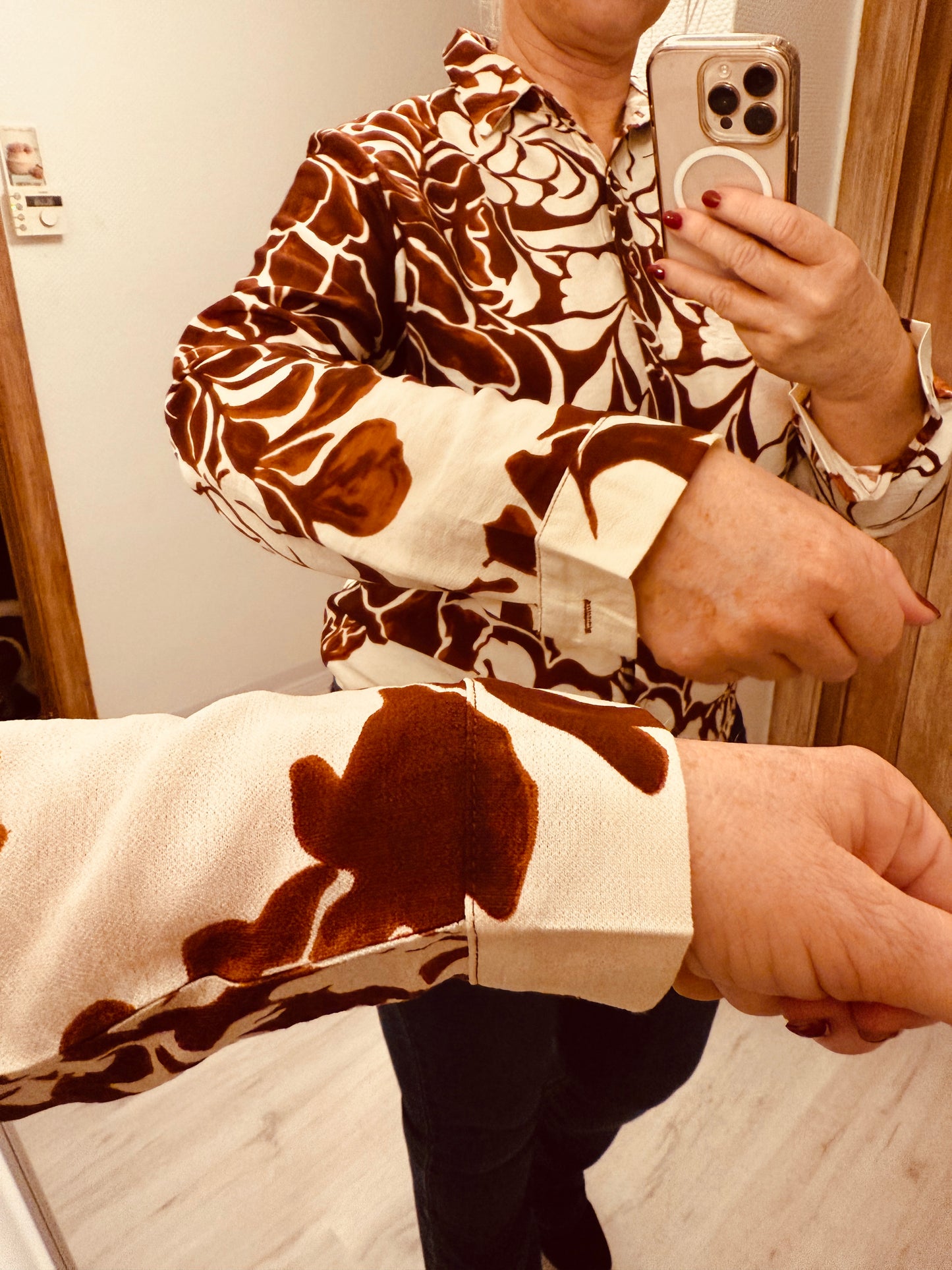 Hemdje beige/bruin