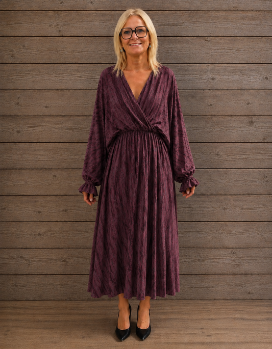 Elegante bordeaux jurk
