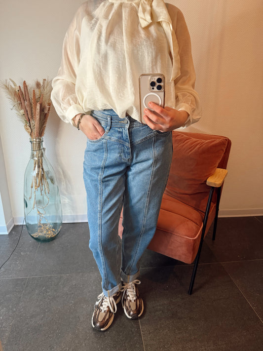 Toxik3 mom jeans met stretch