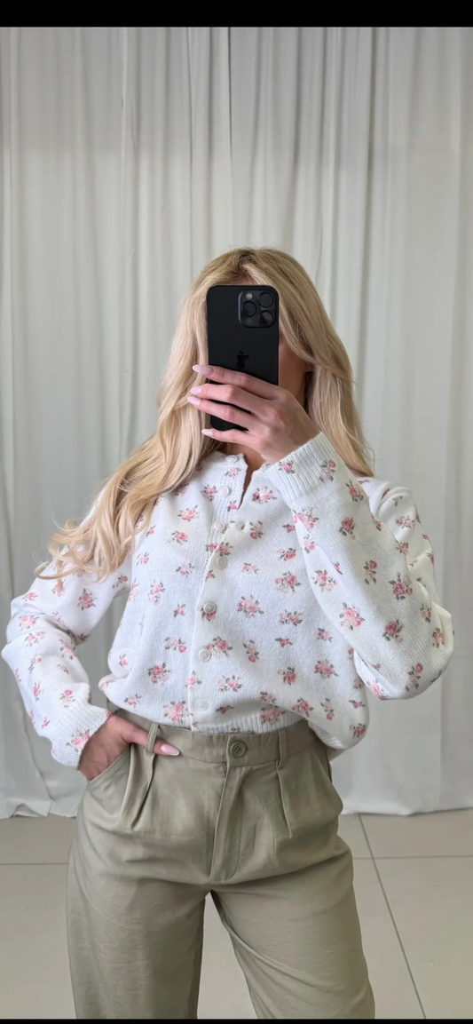 🌸 Romantisch vestje met bloemetjes 🌸 (ook met roze achtergrond verkrijgbaar)