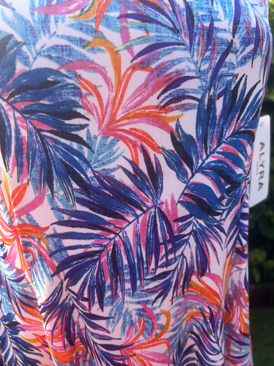 🌞 zomerse jurk met print 🩵🩷