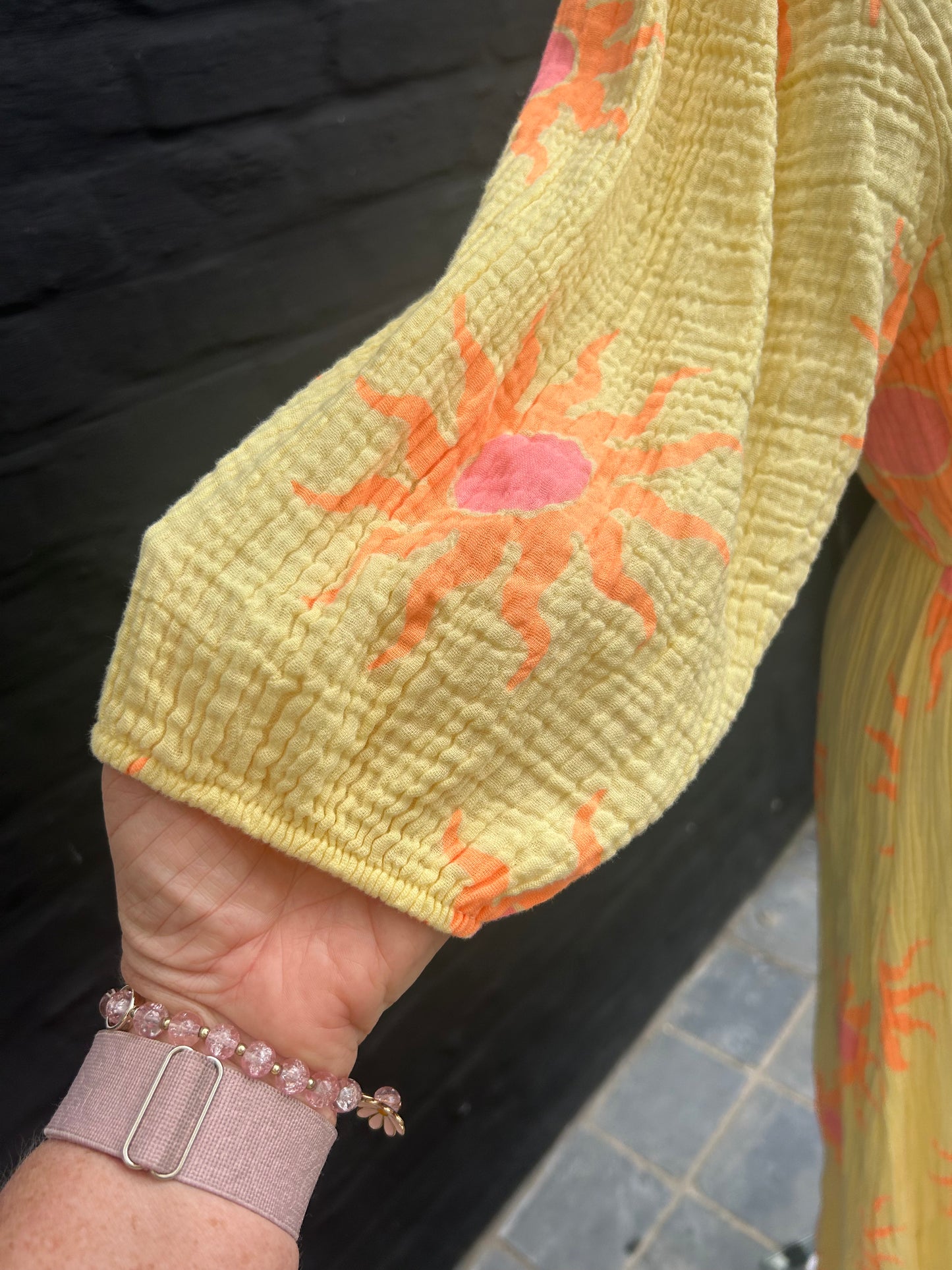 Zonnige Midi Jurk met Sunprint 🌼🌞